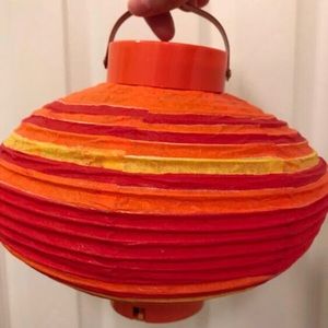 Electric hanging lanterns.